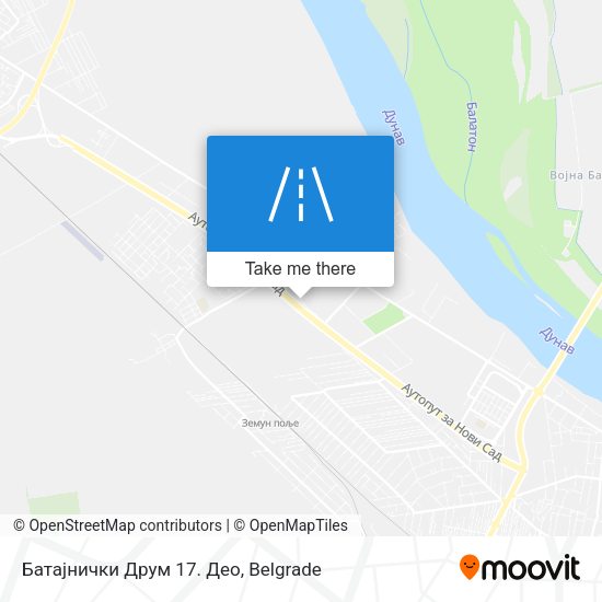 Батајнички Друм 17. Део map