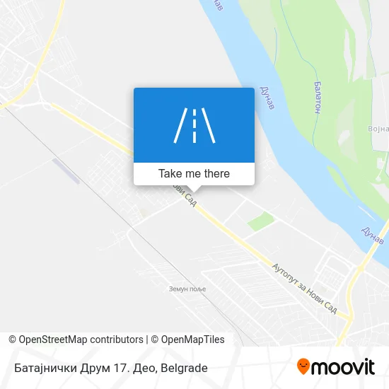 Батајнички Друм 17. Део map