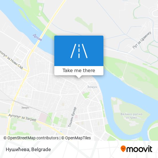 Нушићева map