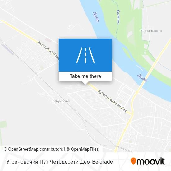 Угриновачки Пут Четрдесети Део map