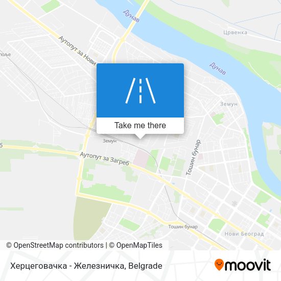 Херцеговачка - Железничка map