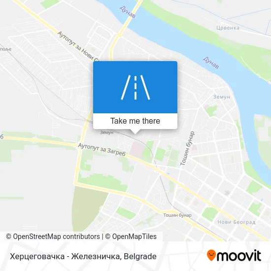 Херцеговачка - Железничка map