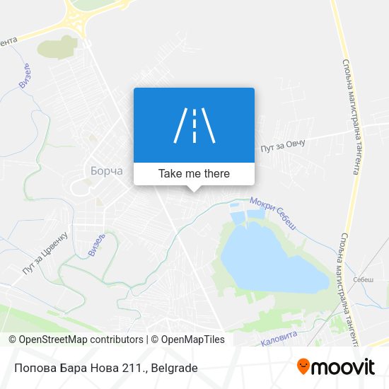 Попова Бара Нова 211. map