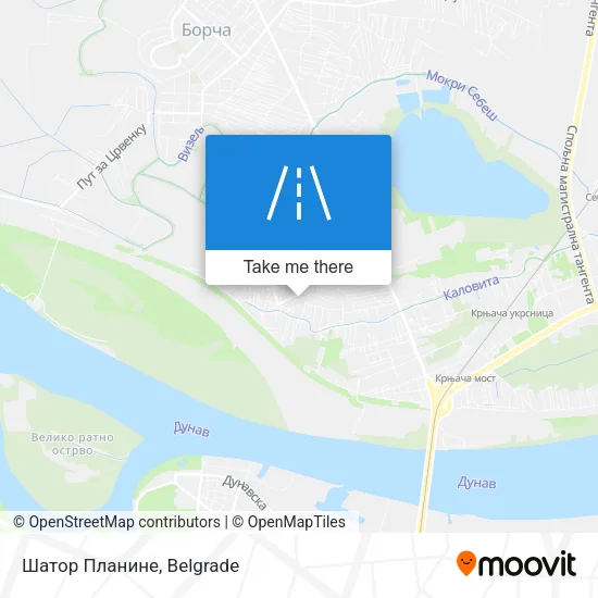 Шатор Планине map