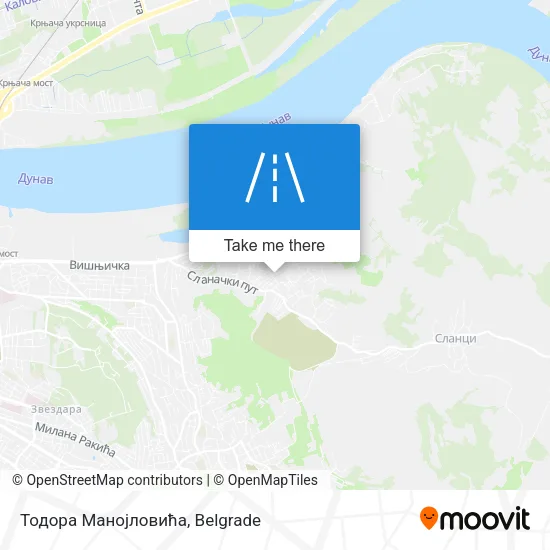 Тодора Манојловића map