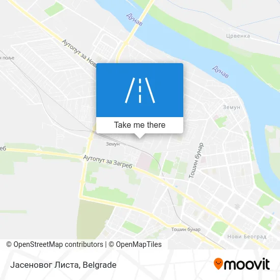 Јасеновог Листа map