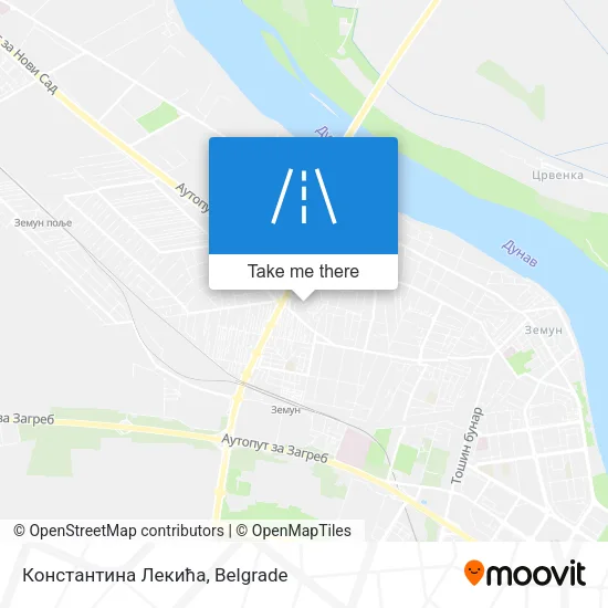 Константина Лекића map