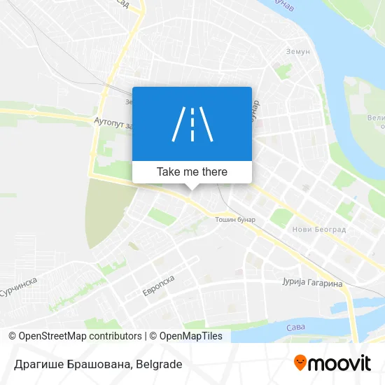 Драгише Брашована map