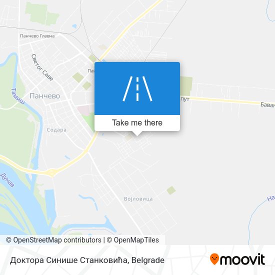 Доктора Синише Станковића map