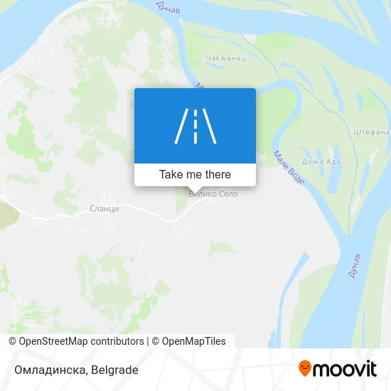 Омладинска map