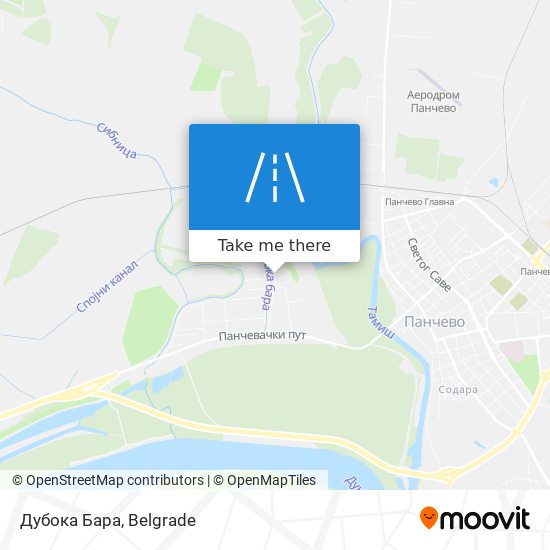 Дубока Бара map