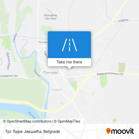 Трг Ђуре Јакшића map