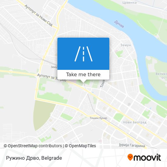 Ружино Дрво map