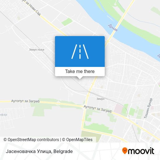 Јасеновачка Улица map