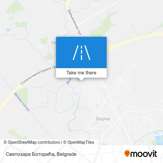 Светозара Боторића map