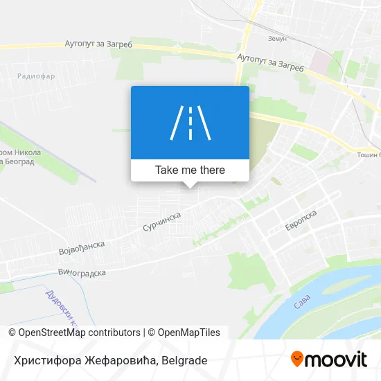 Христифора Жефаровића map