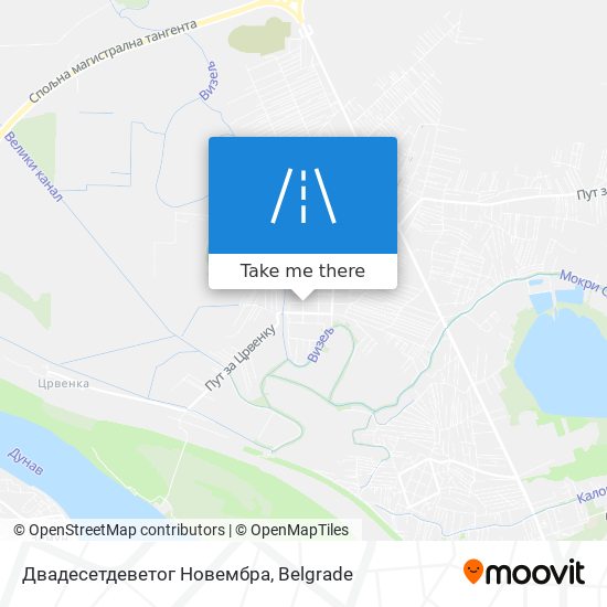 Двадесетдеветог Новембра map