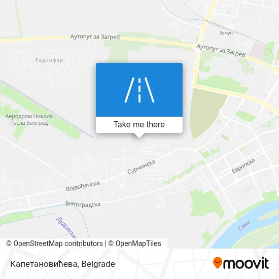 Капетановићева map