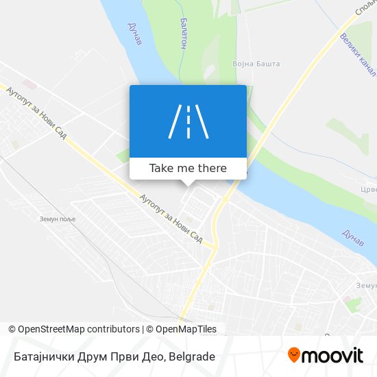 Батајнички Друм Први Део map