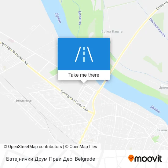 Батајнички Друм Први Део map