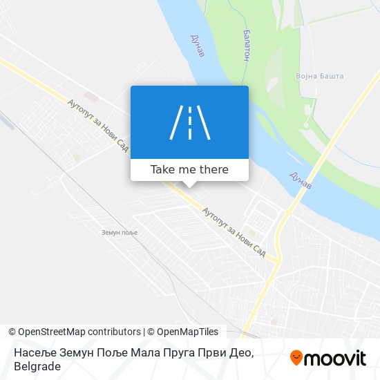 Насеље Земун Поље Мала Пруга Први Део map