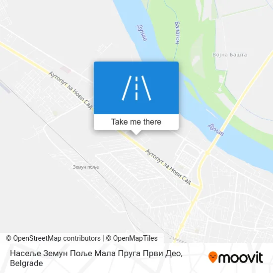 Насеље Земун Поље Мала Пруга Први Део map