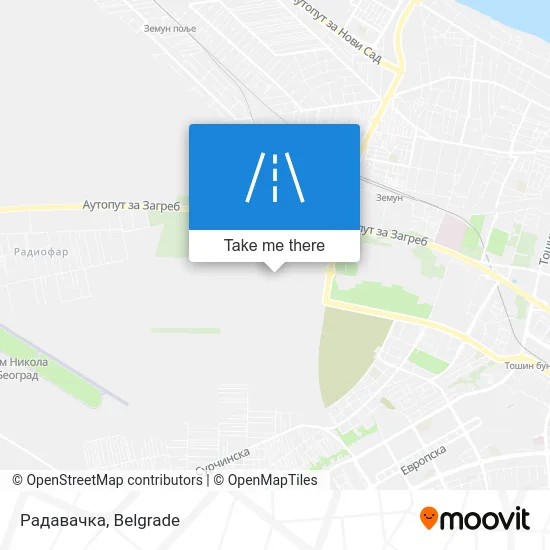 Радавачка map