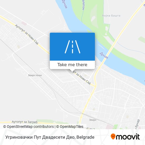 Угриновачки Пут Двадесети Део map