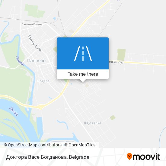 Доктора Васе Богданова map