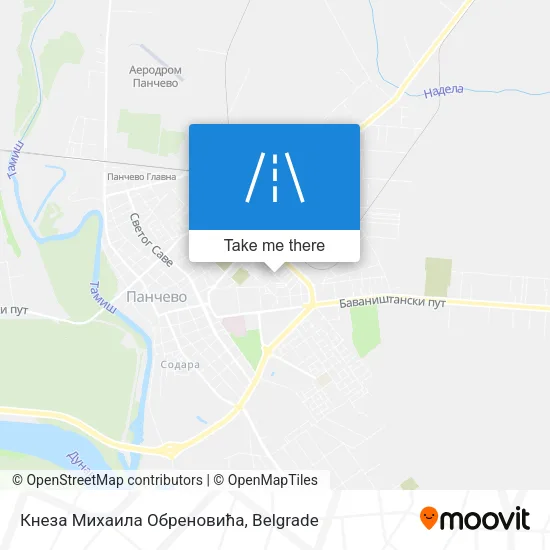 Кнеза Михаила Обреновића map