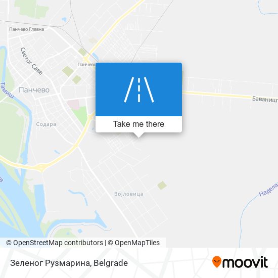 Зеленог Рузмарина map