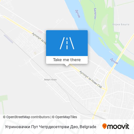 Угриновачки Пут Четрдесетпрви Део map