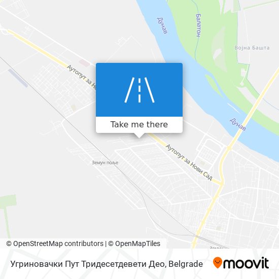 Угриновачки Пут Тридесетдевети Део map