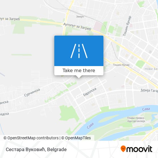 Сестара Вуковић map