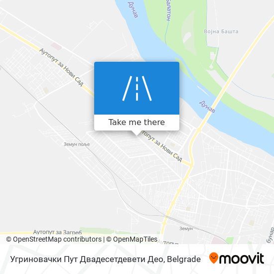 Угриновачки Пут Двадесетдевети Део map