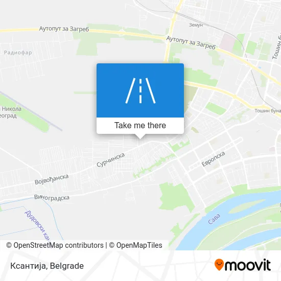 Ксантија map