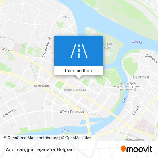 Александра Тијанића map