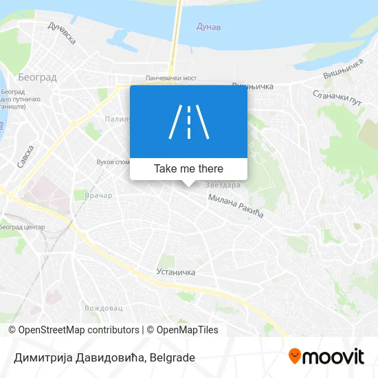 Димитрија Давидовића map