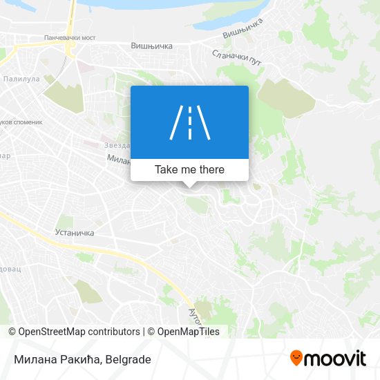Милана Ракића map
