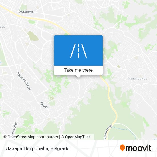 Лазара Петровића map