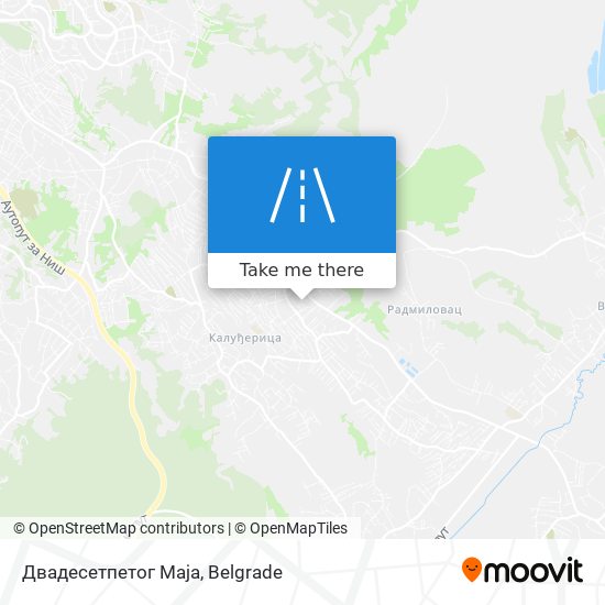 Двадесетпетог Маја map