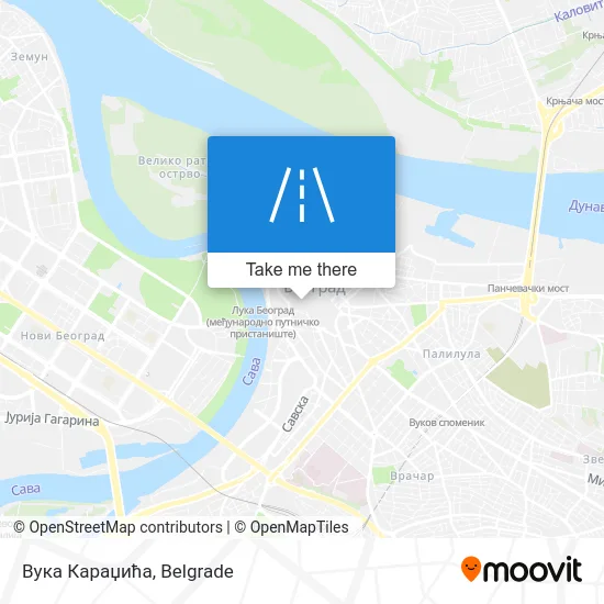 Вука Караџића map