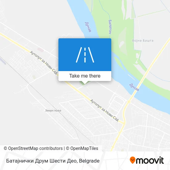 Батајнички Друм Шести Део map