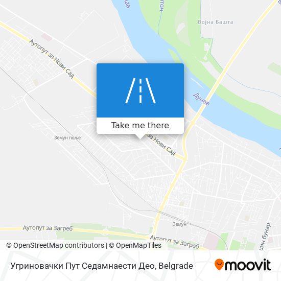 Угриновачки Пут Седамнаести Део map