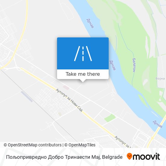 Пољопривредно Добро Тринаести Мај map