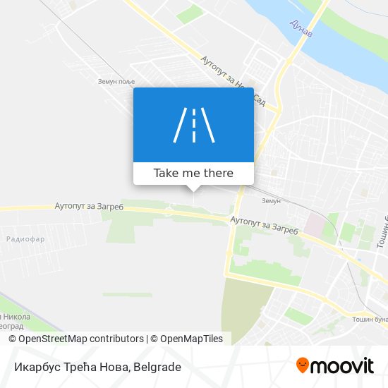 Икарбус Трећа Нова map