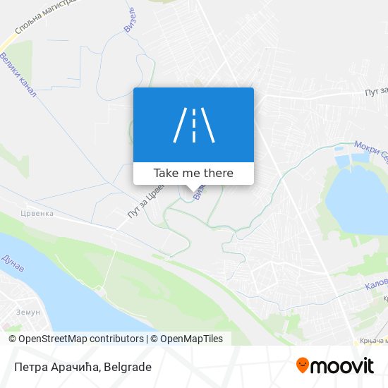 Петра Арачића map