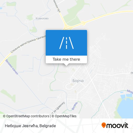 Небојше Јевтића map