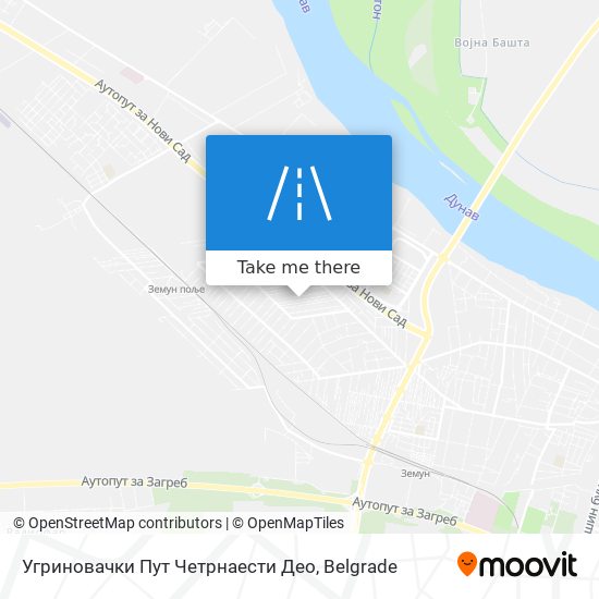 Угриновачки Пут Четрнаести Део map