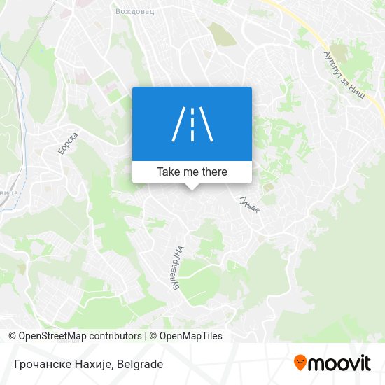 Грочанске Нахије map